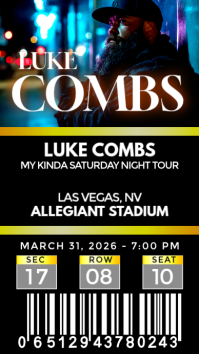 Noir Concert Ticket Indaba yaku-Instagram Template