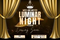 Luminar Night (Landscape) Poster template