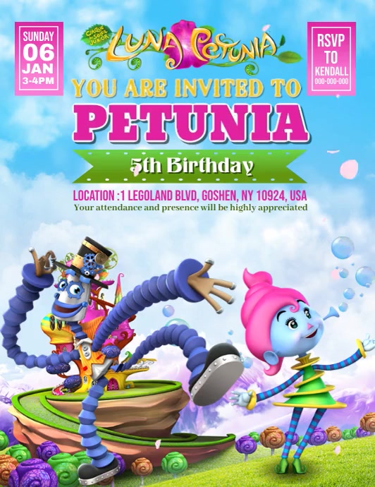 Luna Petunia Template | PosterMyWall