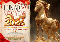 Lunar New Year 2026 Celebration A4 template
