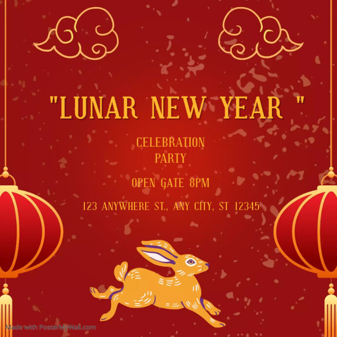 Copy of LUNAR NEW YEAR PARTY | PosterMyWall