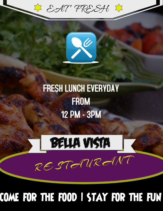 Lunch Ad Template | PosterMyWall
