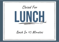 lunch break Postcard template