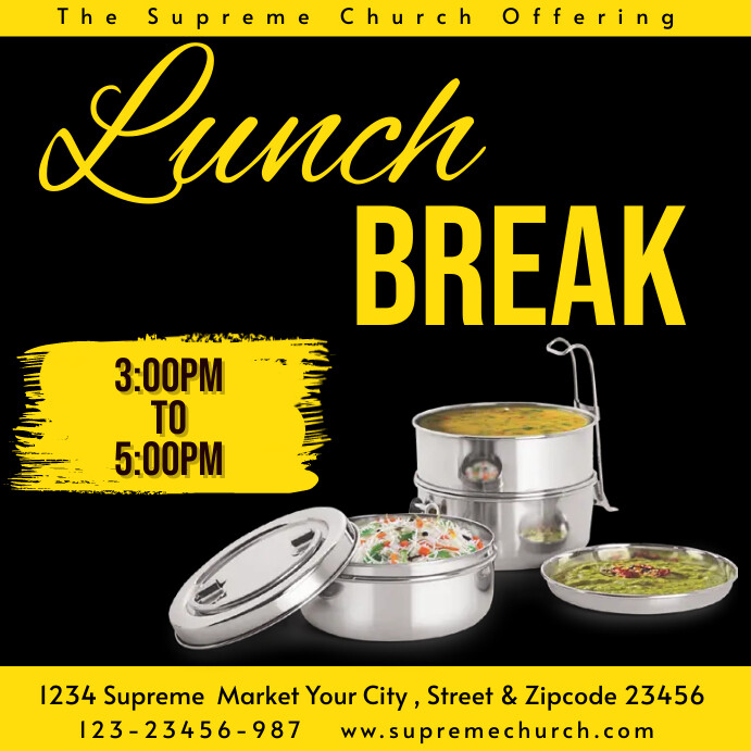 Plantilla de Lunch break Post | PosterMyWall