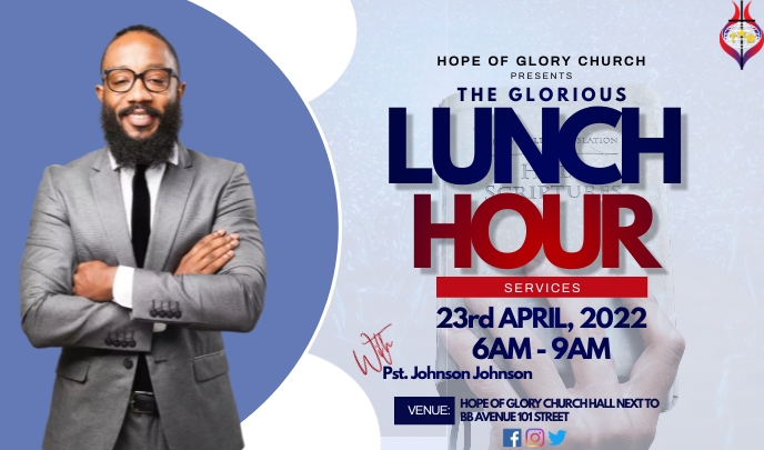 Copy of Lunch hour | PosterMyWall