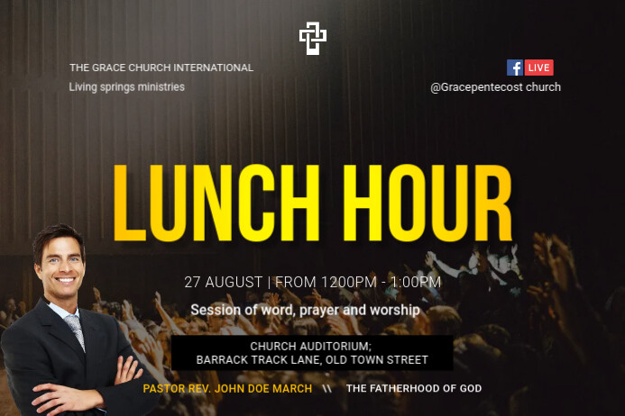 Copy of lunch hour | PosterMyWall