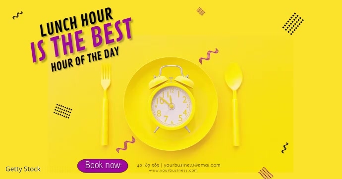 Copy of Lunch Hour is the best hour of the day | PosterMyWall