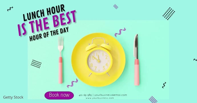 Copy of Lunch Hour is the best hour of the day | PosterMyWall
