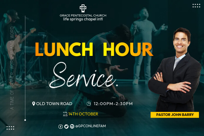 Copy of lunch hour service | PosterMyWall