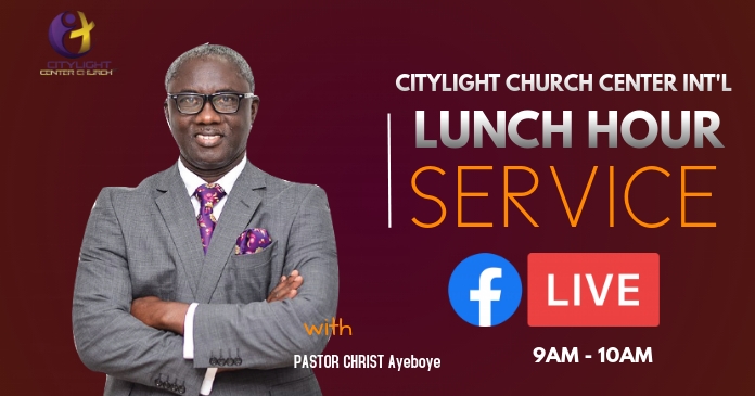 lunch hour service Facebook Shared Image template