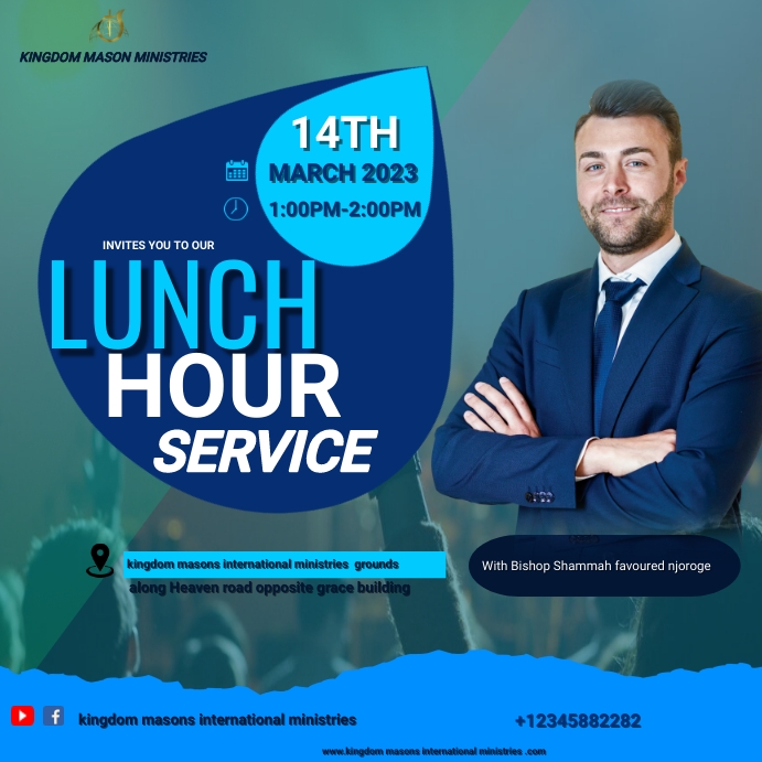 lunch hour service flyer poster template PosterMyWall lunch hour service flyer poster template PosterMyWall