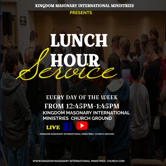 LUNCH HOUR SERVICE TEMPLATE | PosterMyWall