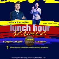 LUNCH HOUR SERVICE TEMPLATE | PosterMyWall