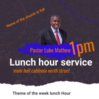 LUNCH HOUR SERVICE TEMPLATE | PosterMyWall