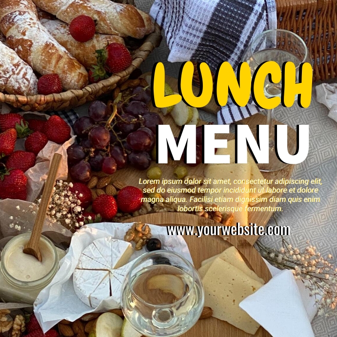 Lunch Menu Design Layout Lunch Menu Template | PosterMyWall