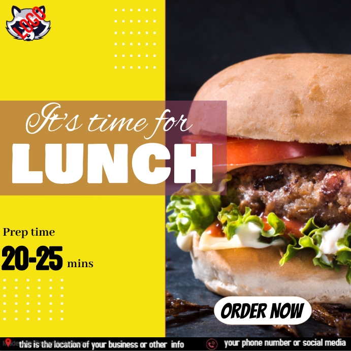 Lunch poster Template | PosterMyWall