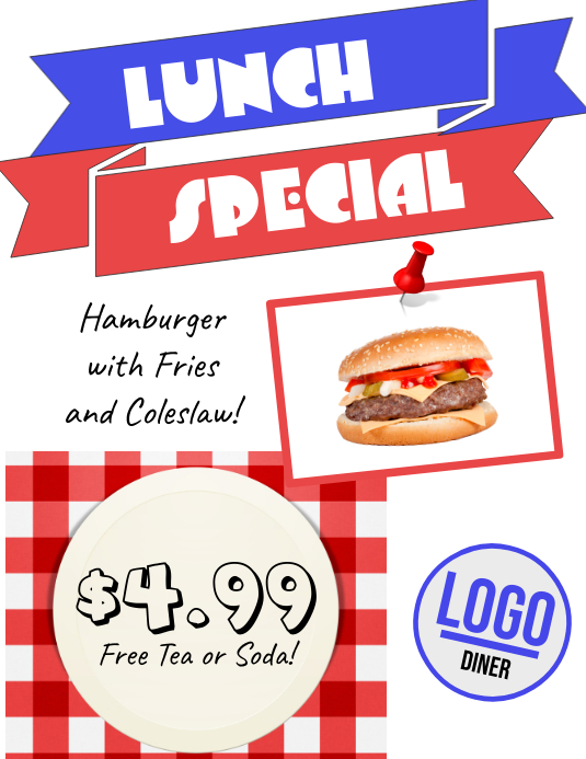 Lunch Special Diner Flyer Template PosterMyWall Lunch Special Diner Flyer Template PosterMyWall