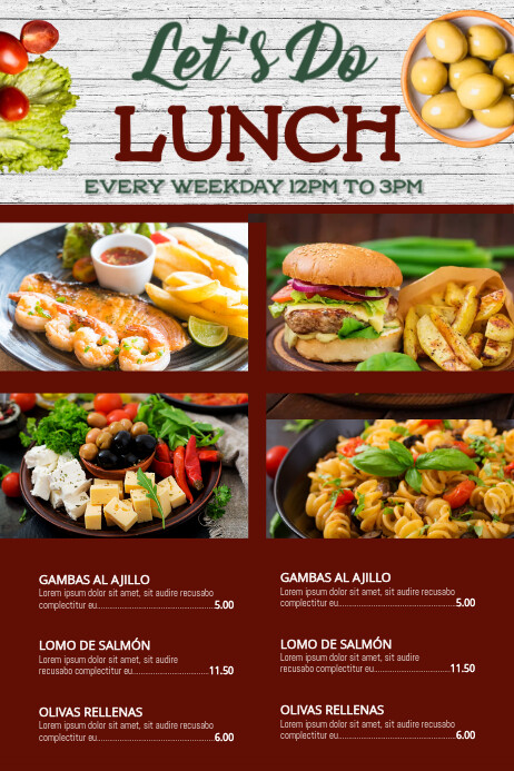 Lunch Special Poster Template | PosterMyWall