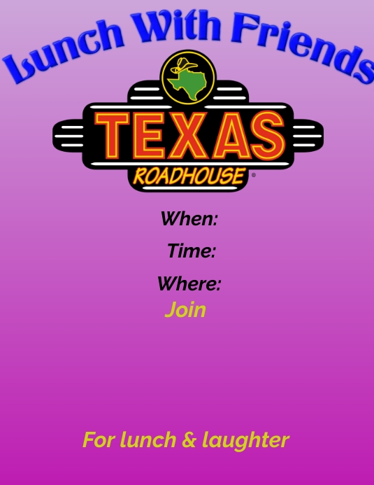 Lunch With Friends Flyer (US Letter) template