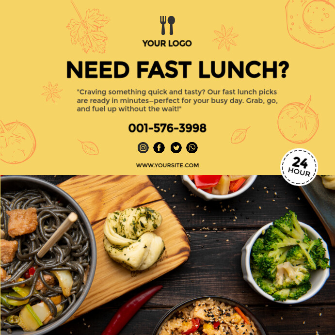 LunchRush Template Instagram Post