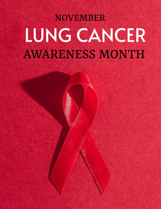 Lung cancer awareness Template PosterMyWall