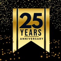 Luxurious Anniversary 25 Logotipo template