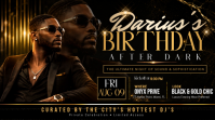 Negro Birthday After Dark Miniatura di YouTube Template