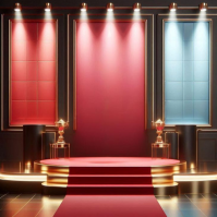 Luxury Award Stage Podium Instagram Post template