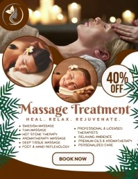 Luxury Beauty Treatment Poster Flyer (US Letter) template