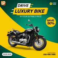 Luxury Bike Quadrat (1:1) template