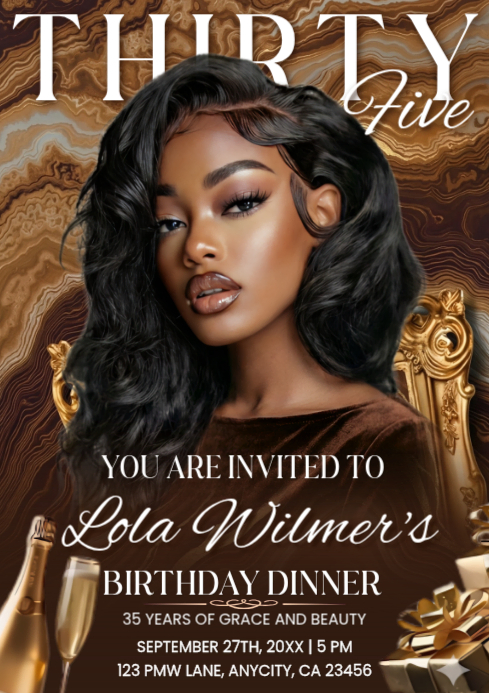 Luxury Birthday Dinner Invitation | Gold Elegant VIP Celebration Flyer ...