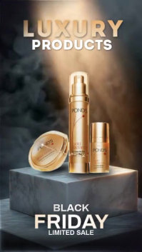 Luxury Black Friday Podium Rolka Instagram template
