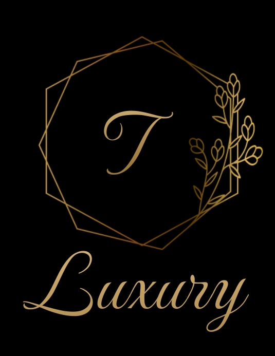 Luxury Brand logo icon Folheto (US Letter) template