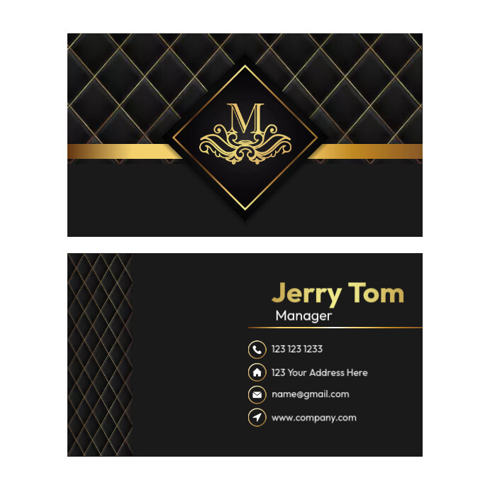 Luxury Calling Card Publicação no Instagram template