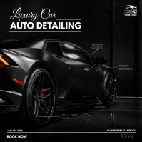 Luxury car Auto Detailing Instagram Post template