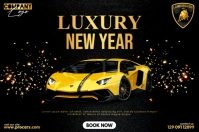 Luxury Car Banner Плакат template