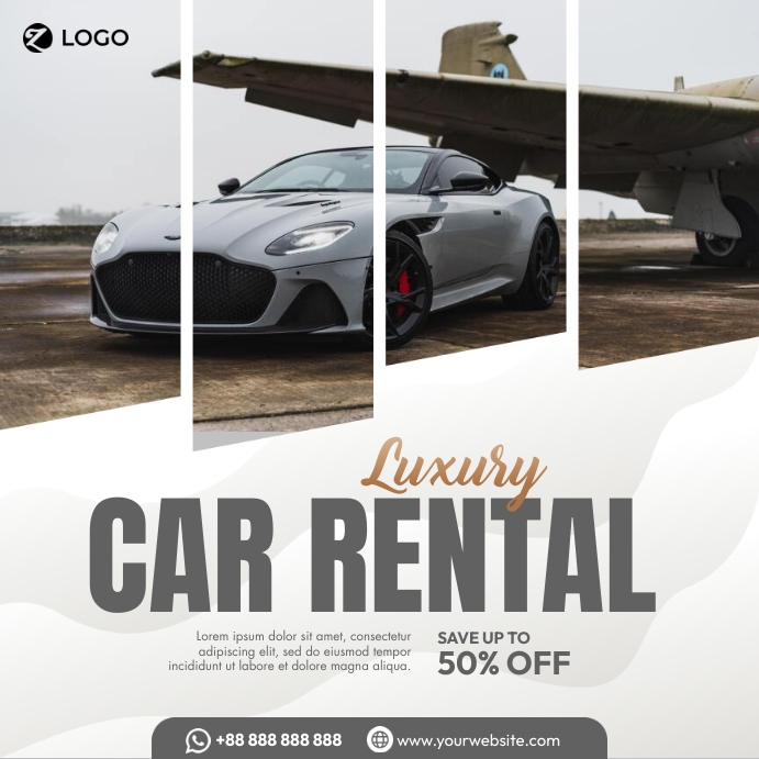 Luxury Car Rental Template | PosterMyWall