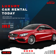 Car Rent Designs Luxury Car Rental Template | PosterMyWall