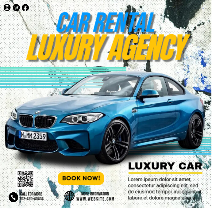 Luxury Car Rental Template | PosterMyWall