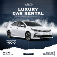 Car Rent Designs Rent Luxury Car Template | PosterMyWall