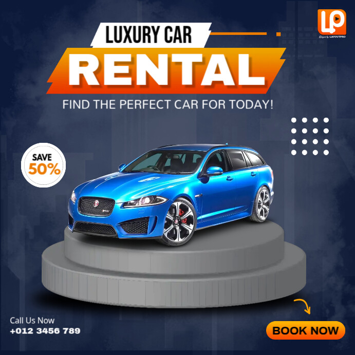 Luxury Car Rental Template | PosterMyWall
