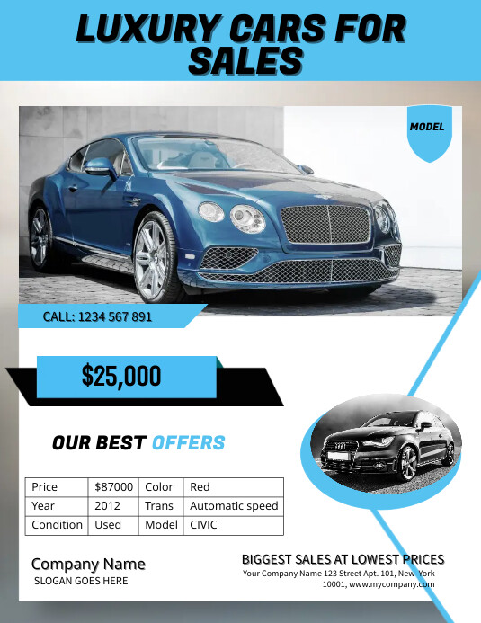 Luxury Car Sale Poster Template Postermywall