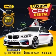 Luxury Car Video Ads Cuadrado (1:1) template