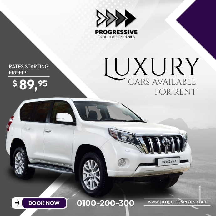 Luxury cars for rent Template | PosterMyWall