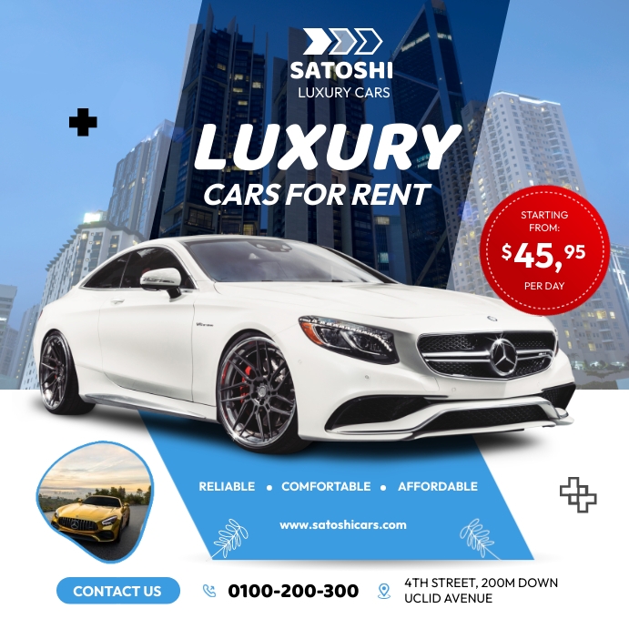 Copy of Luxury cars for rent | PosterMyWall