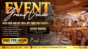Luxury Event Space By Hour YouTube-miniature template