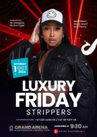 Luxury Friday Party Design Template A4