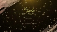 Luxury Gala night bokeh twiter post Twitter Plasing template