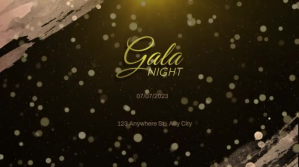 Luxury Gala night bokeh twiter post Twitter-opslag template