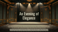 Luxury Gala Night Presentation Design template